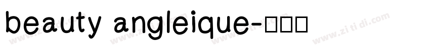 beauty angleique字体转换